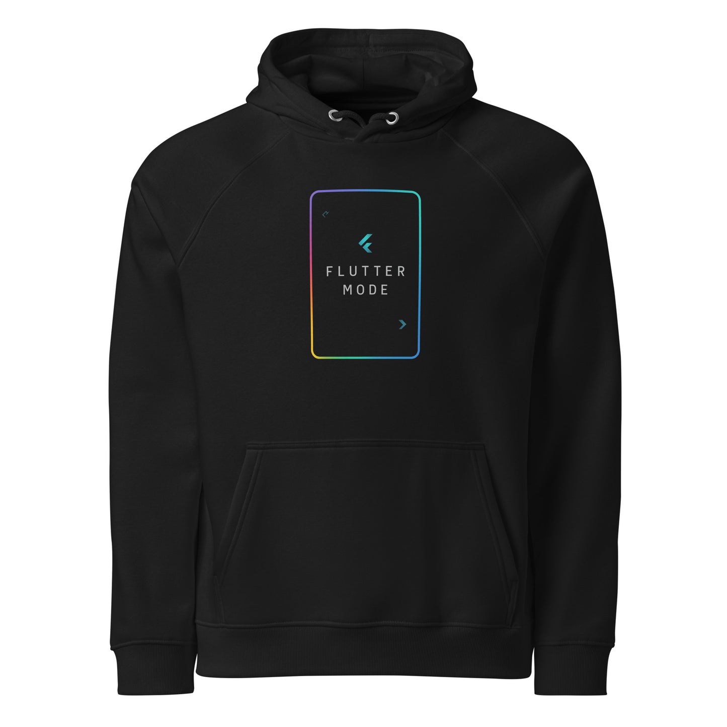 Flutter eco raglan hoodie front print