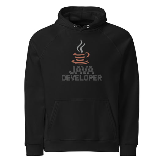 Java developer hoodie front design